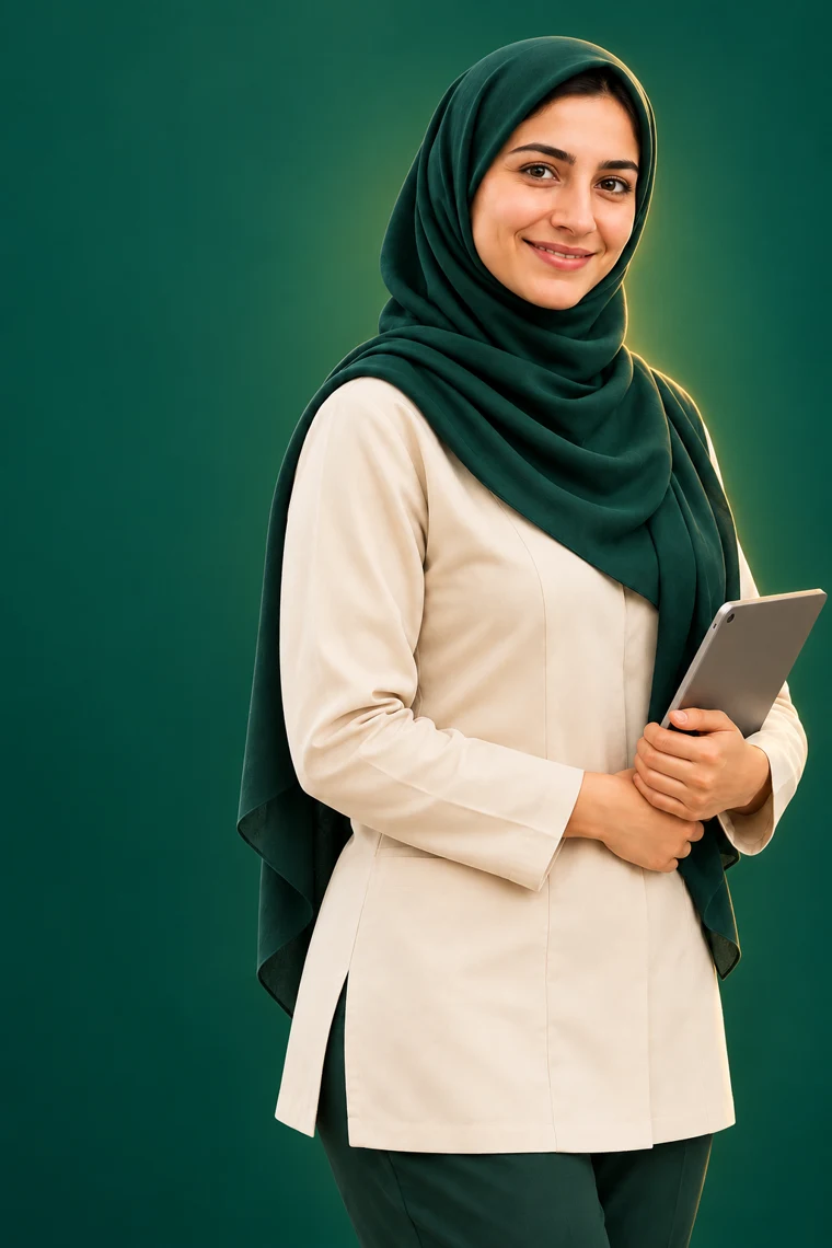 مراقب حرفه‌ای آماده همکاری با مراقب